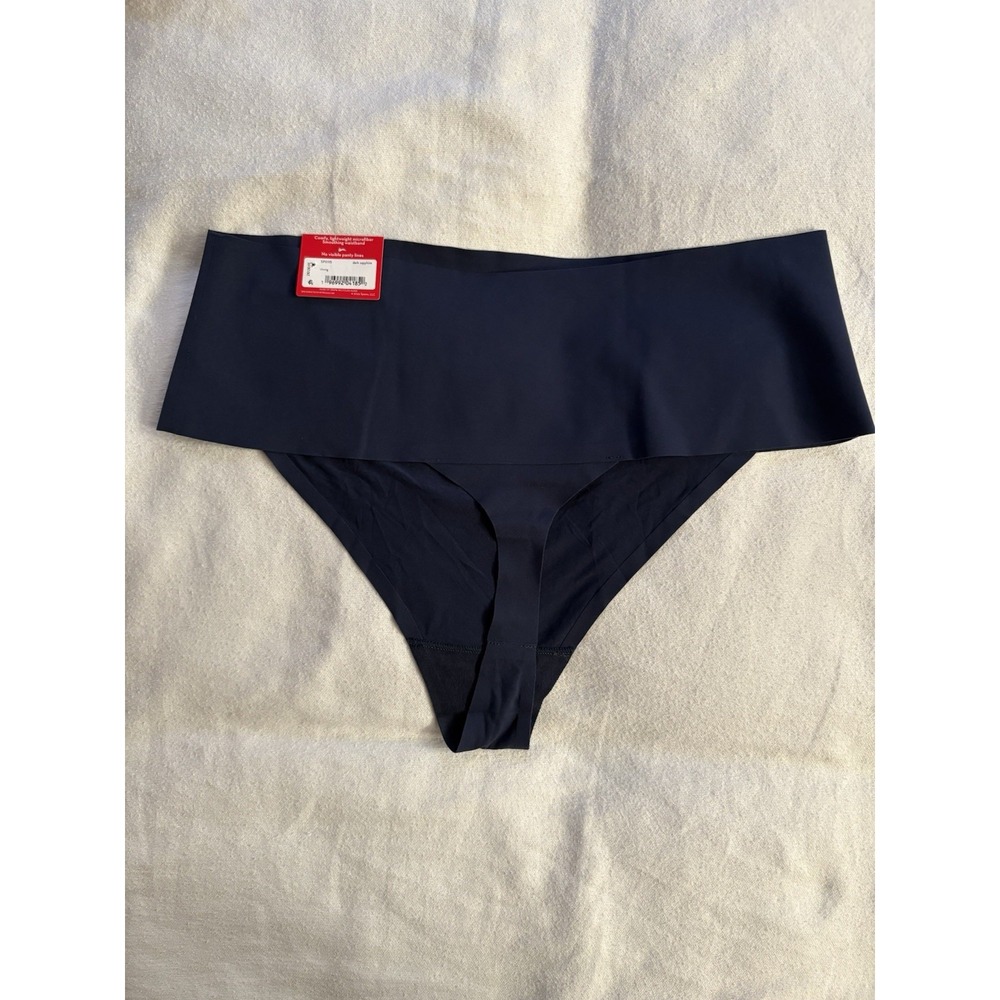 NEW Spanx Thong Undie-Tectable Thong Panty SP0115 Dark Sapphire Blue 2Xlarge - Picture 6 of 6